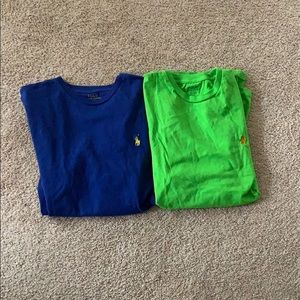 Two polo shirts